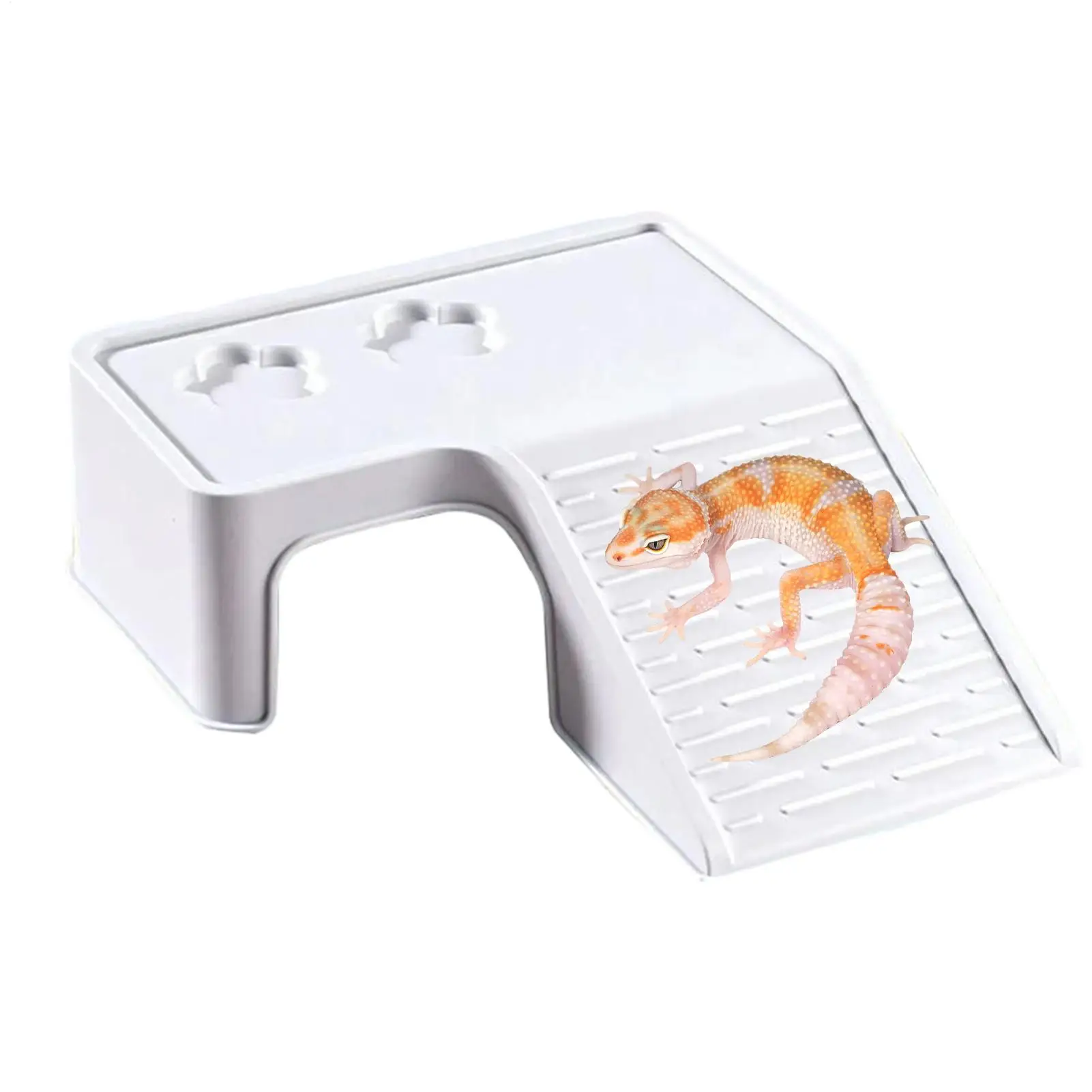 Turtle Stage Aquarium Climbing Ramp With Food Trough Turtle Tank Stage For Tortoise Reptile Bearded Dragon Gecko Lizard Snake
