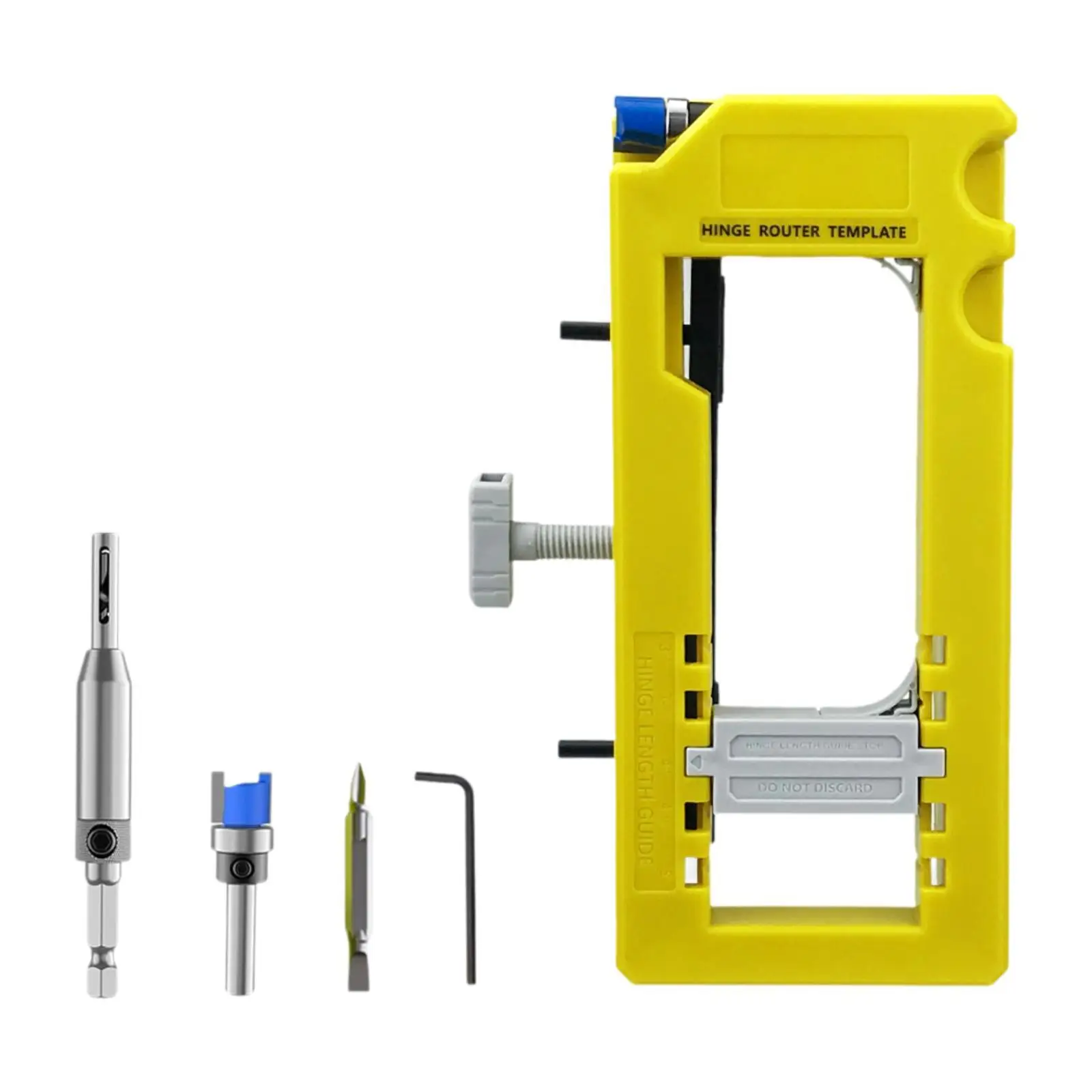 Door Hinge Jig Stable Easy to Use Self Centering Door Hinge Router Template