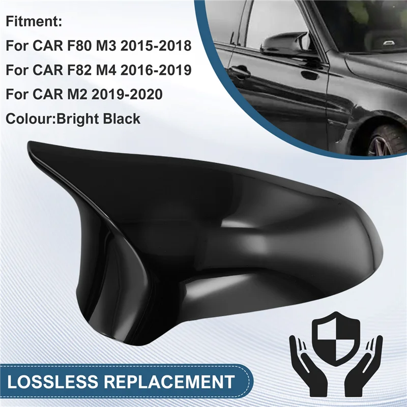 

Car Side Door Mirror Housing Reversing Mirror Protective Cover For BMW F80 M3 F82 M4 M2 51168059548 51168059547-ABQF