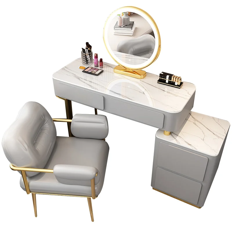 Multifunctional Chair Dressing Table Luxury Nordic Mirror Drawer Dressing Table Bedroom Woman Vestidores Household Products