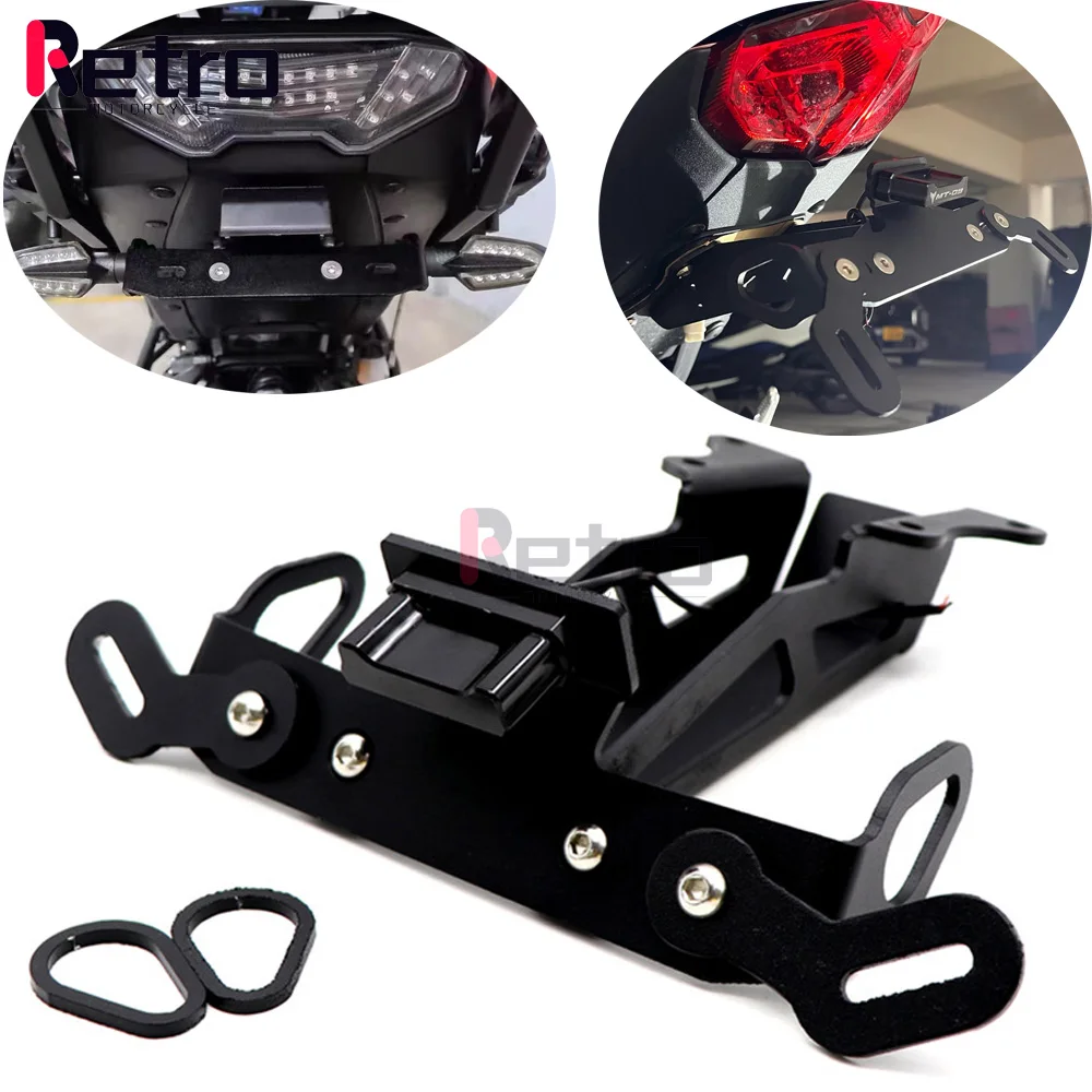 

License Plate Holder LED Light For YAMAHA MT-09 Tracer 900 900GT FJ09 15-2020 Motorcycle Accessories Tail Tidy Fender Eliminator