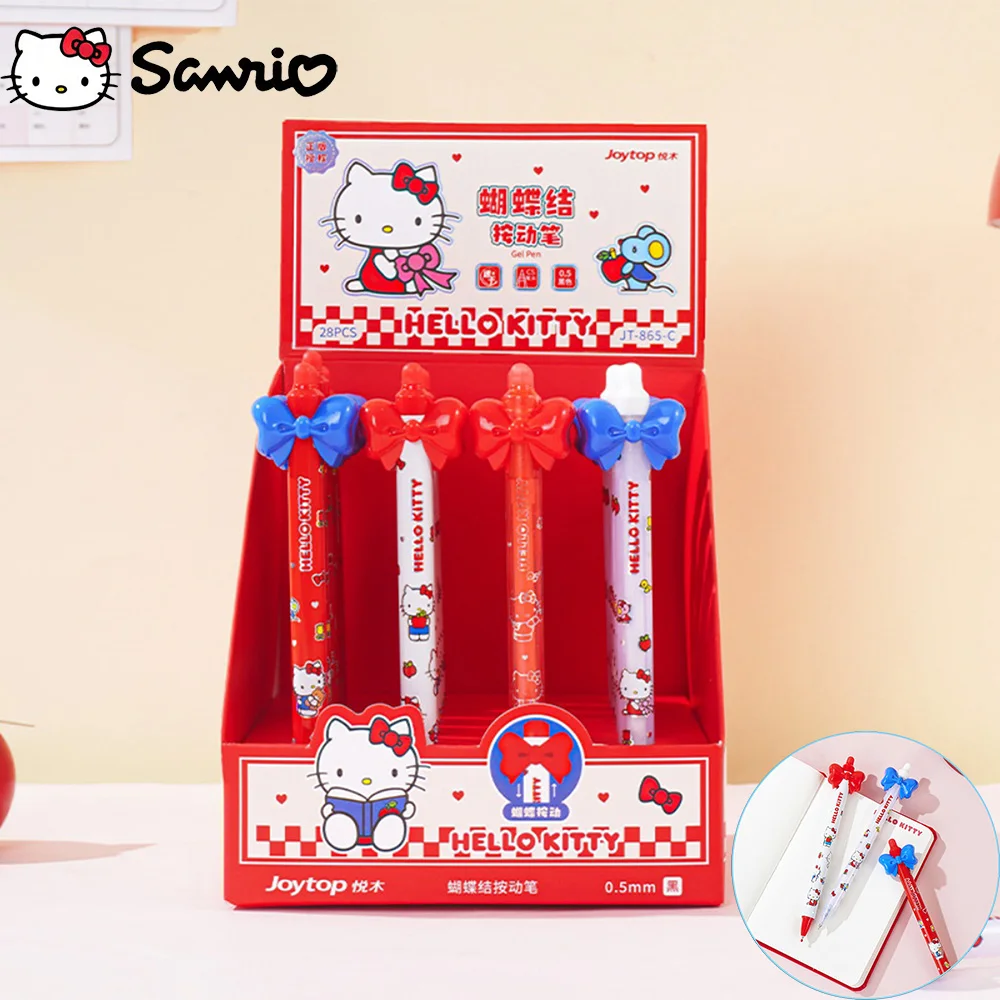 

Оригинальная шариковая ручка Sanrio Hello Kitty, милая мультяшная ручка 0,5 мм, черная, для офиса, для подписи, студенческая канцелярия, гелевая ручка, подарок для девочки