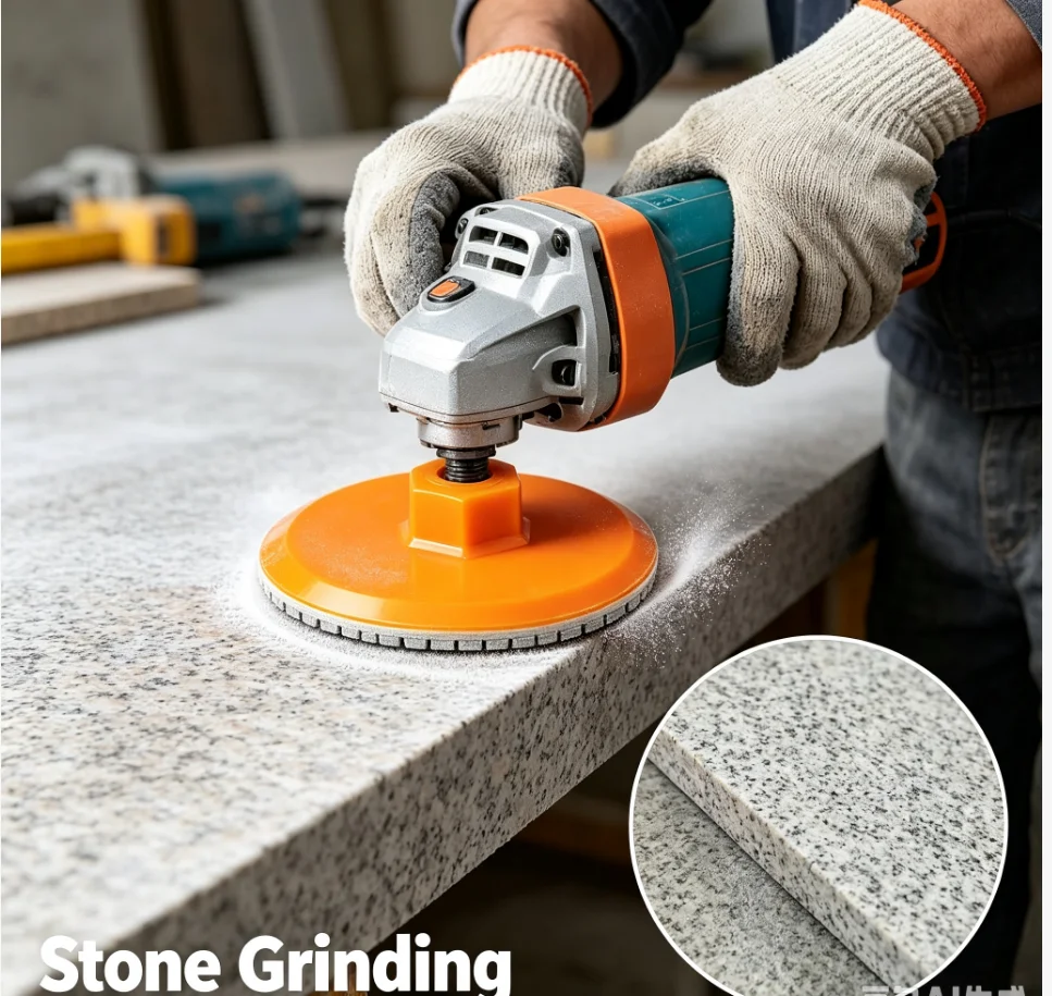 Angle Grinder Dry Polishing Pad Ceramic Tile Polishing Disc for Marble Quartz Stone Chamfering Grinding Edge Tool