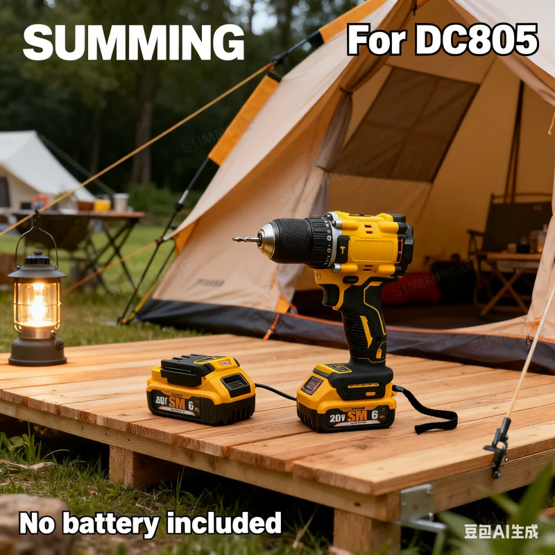 

Lithium Battery 20V RechargeableBrushless Compact ElectricScrewdriver replaceable Hand Drill Impact Drill DCD805 for DCB206