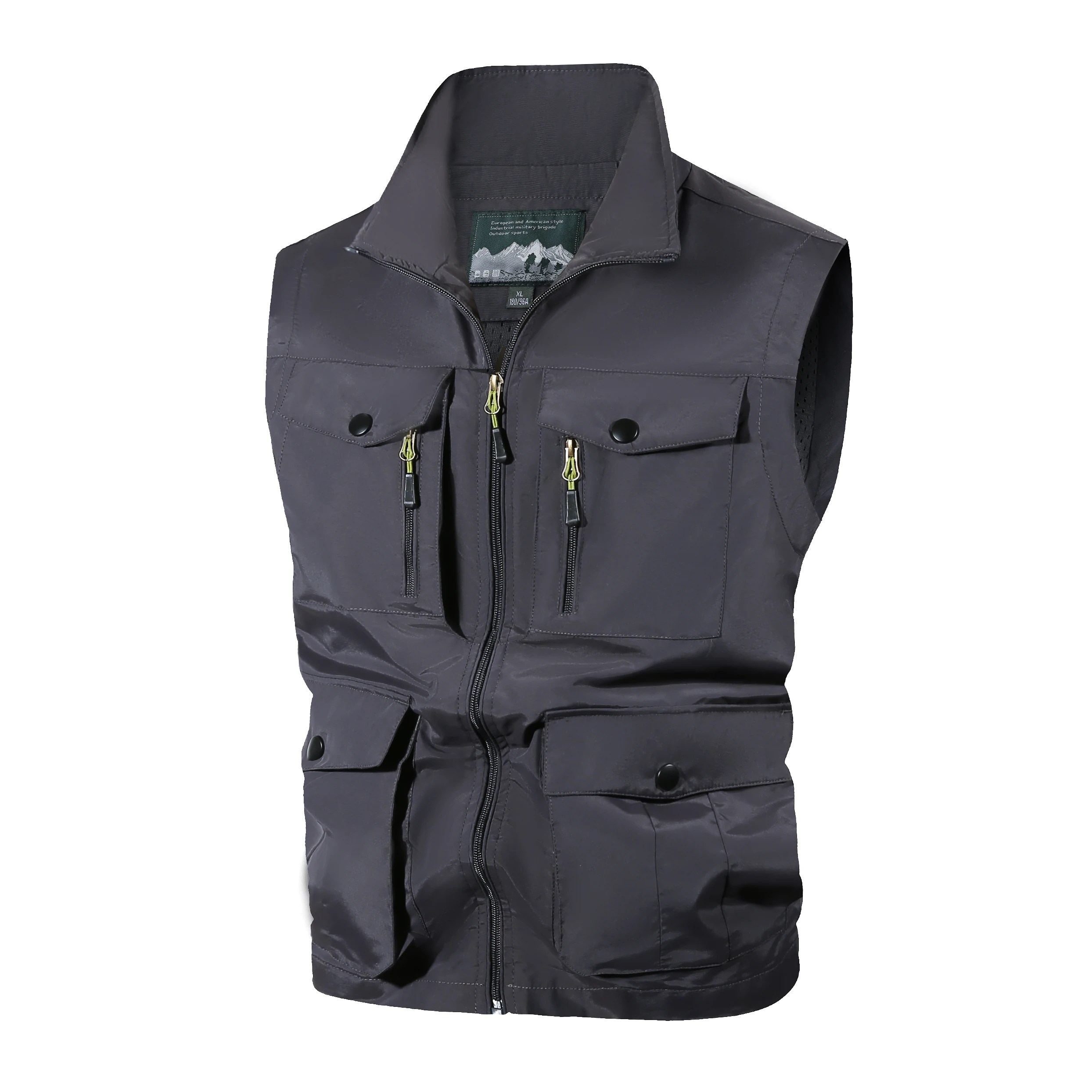 

Men's New Loose Vest Men Vest Summer Multi-pocket Vest Men's Outdoor Fishing Leisure Photography Tooling Vest Jacket Clothes