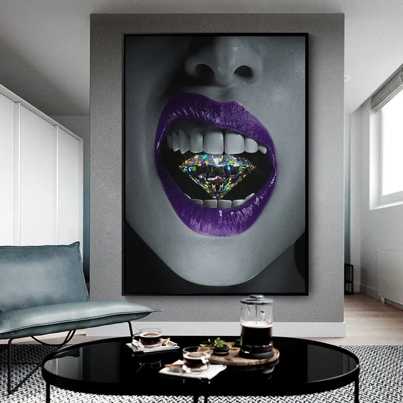 Black and White Fashion Woman with Gold Snake Canvas Painting Modern Wall Art Character Posters Prints Living Room Home Decor