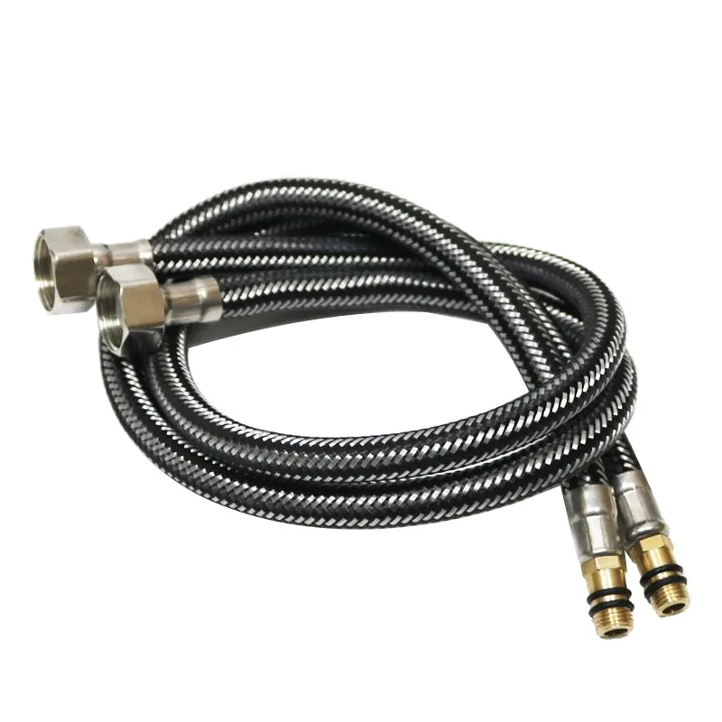 G1/2 Tube Pipe Hose Stainless Steel Nylon Braided Silicone Plumbing Thermoresistant Tap Basin Faucet Sink Kitchen Bathroom