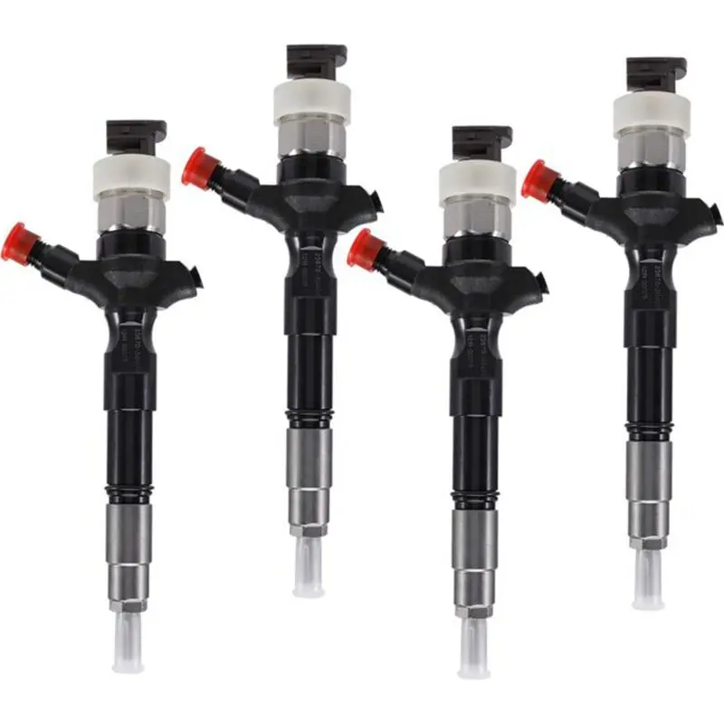 4x 23670-30400 For TOYOTA HILUX KUN26R / KUN26L 1KD-FTV 2009 DIESEL FUEL INJECTOR SET