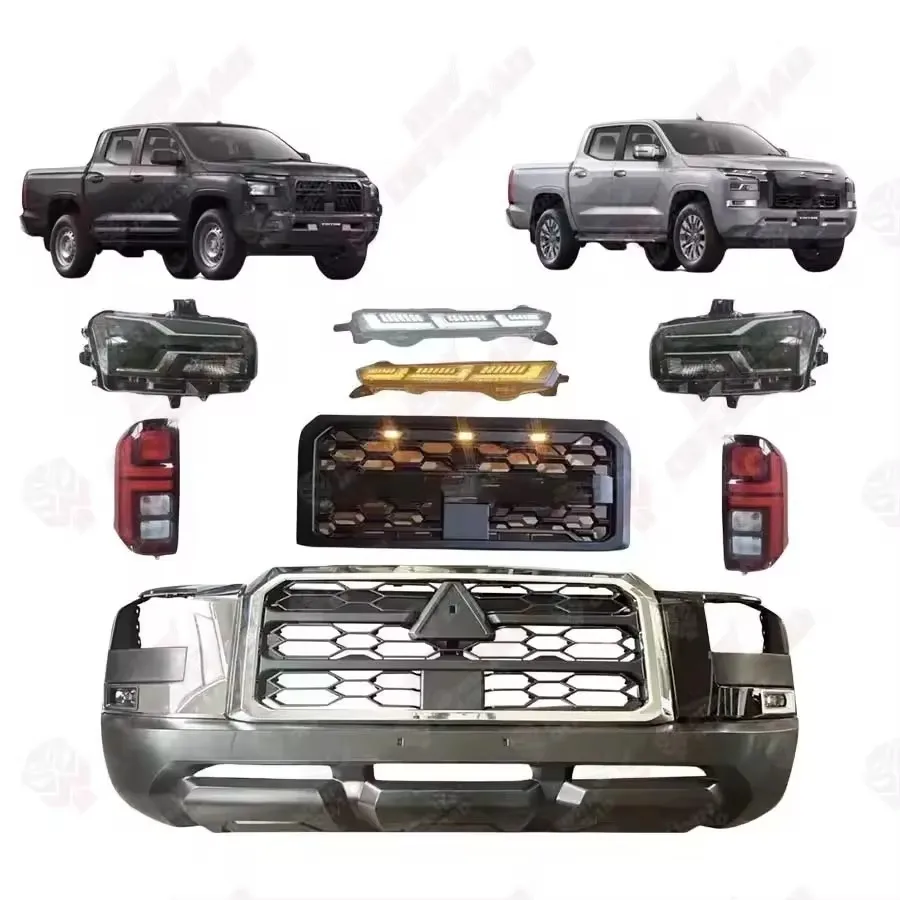 Body Kit 2024 Premium Edition, Body Kit, Bumper Kit for Triton L200 2024 + Fenders, Tail Lights