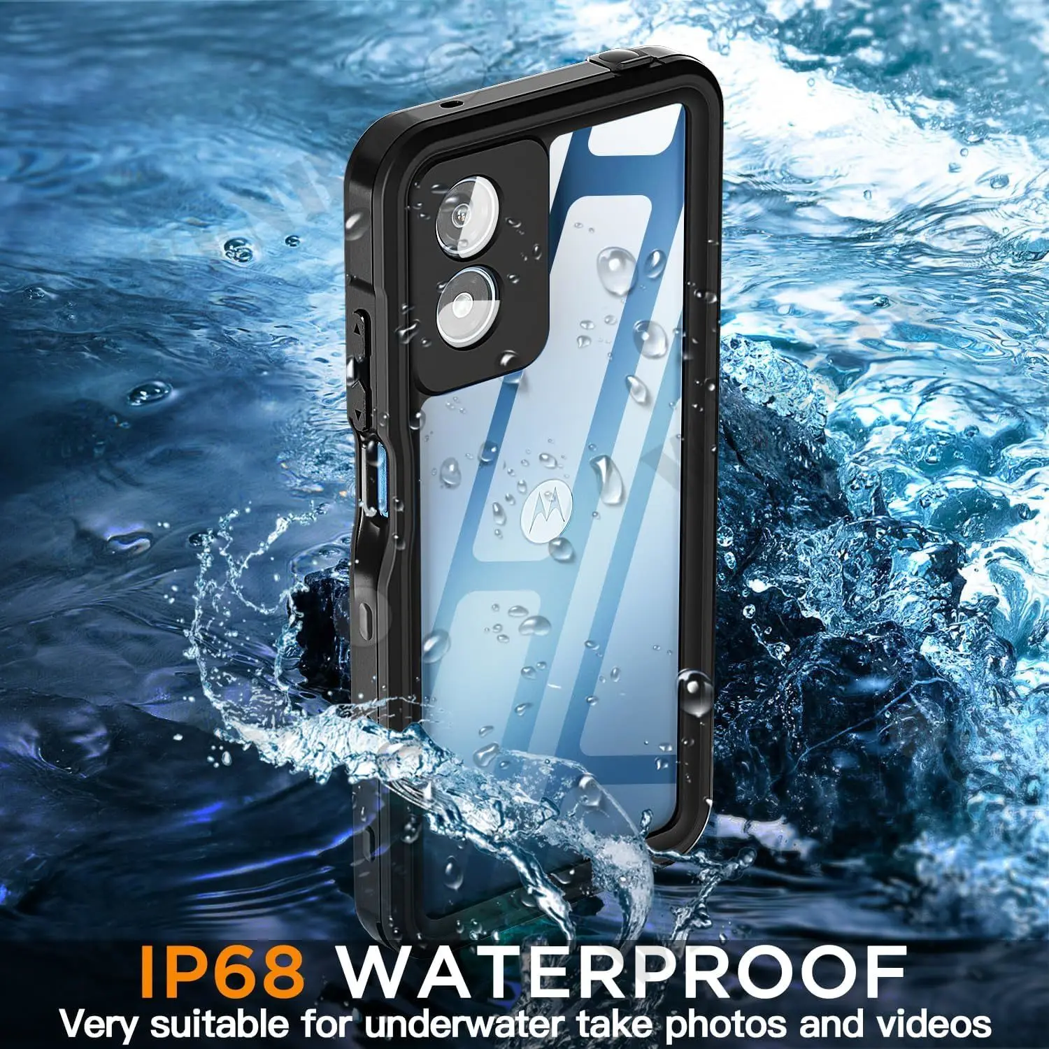 IP68 Waterproof For Motorola G Play 4G 20024 / Motorola G 5G 2024 / Case RedPepper Cover Diving Underwater Swim Outdoor Sports