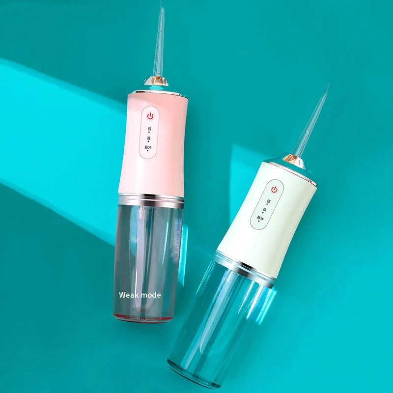 Munddusche 3 Modi USB Aufladbare Tragbare Dental Wasser Jet Wasser Tank Wasserdicht Zähne Reiniger Dental Wasser Jet + 1/4 jet