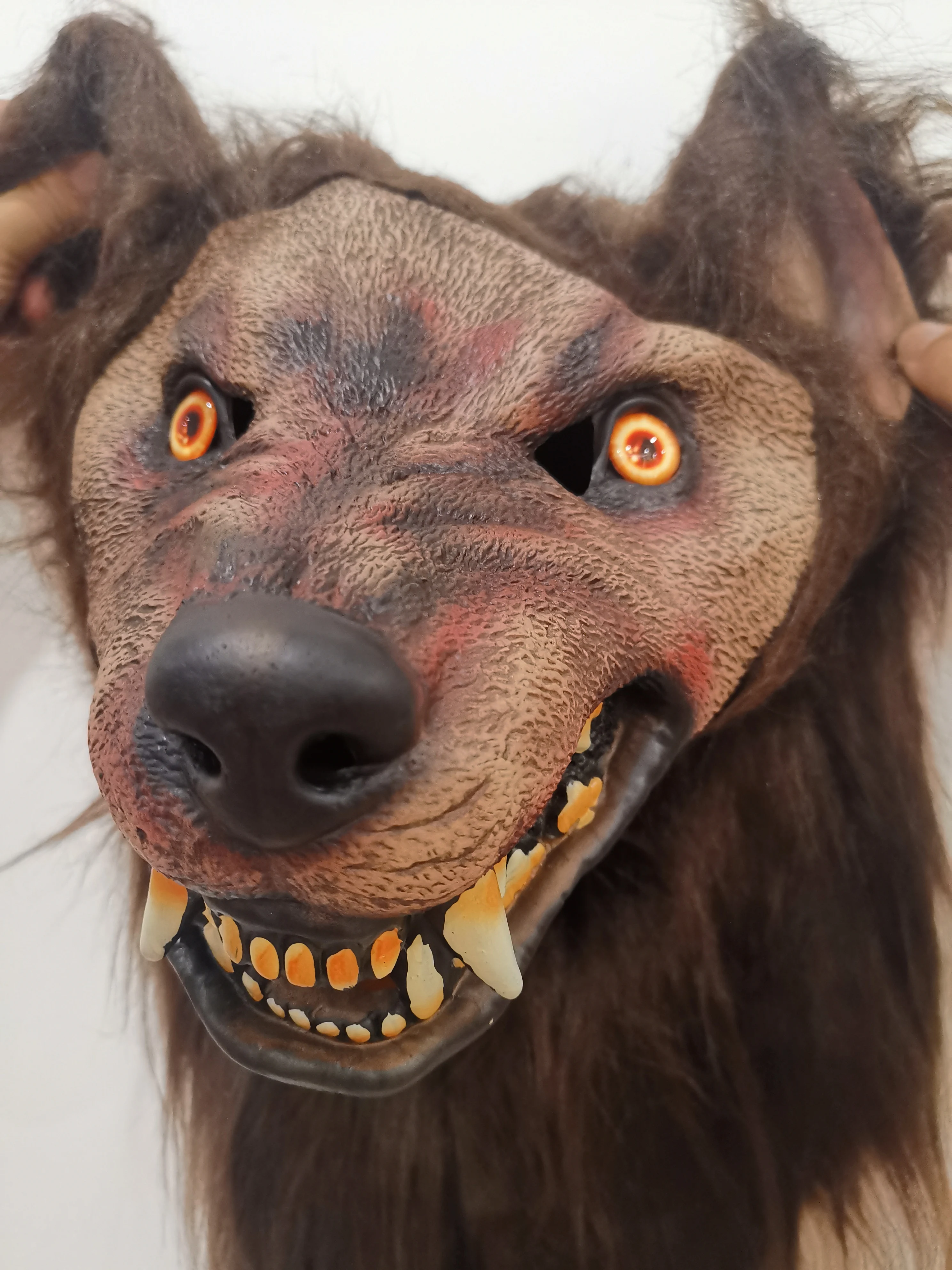 Halloween Werewolf Headgear Party Scary Decor Headgear Latex Wolf Head Mask