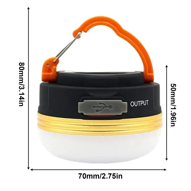 Imagem -06 - Portátil Recarregável Led Camping Light Lanterna Elétrica com Banco Magnético do Poder Base1200mah Carregamento