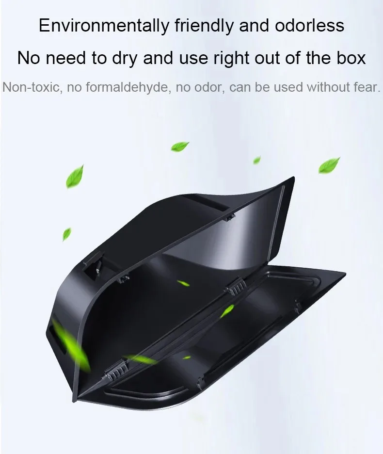 For Tesla Model Y 2021-2024 Trunk Organizer Side Storage Box with Cover Tail Boot Organizer Waterproof Garbage Bins Car Interior