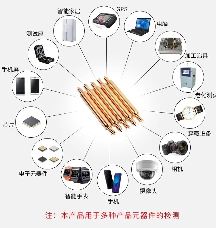Sonda de prueba de semiconductores BGA de doble cabezal 058-BB/BF-8.85L Sonda de doble cabezal Programación de chip Pin de alta frecuencia