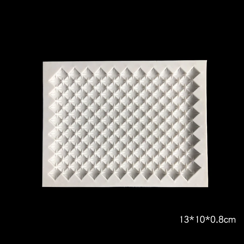 Continuous Quilting Cake Border Silicone Molds Diamond Squares Sugarcraft Fondant Chocolate Gumpaste Mould Cupcake Topper