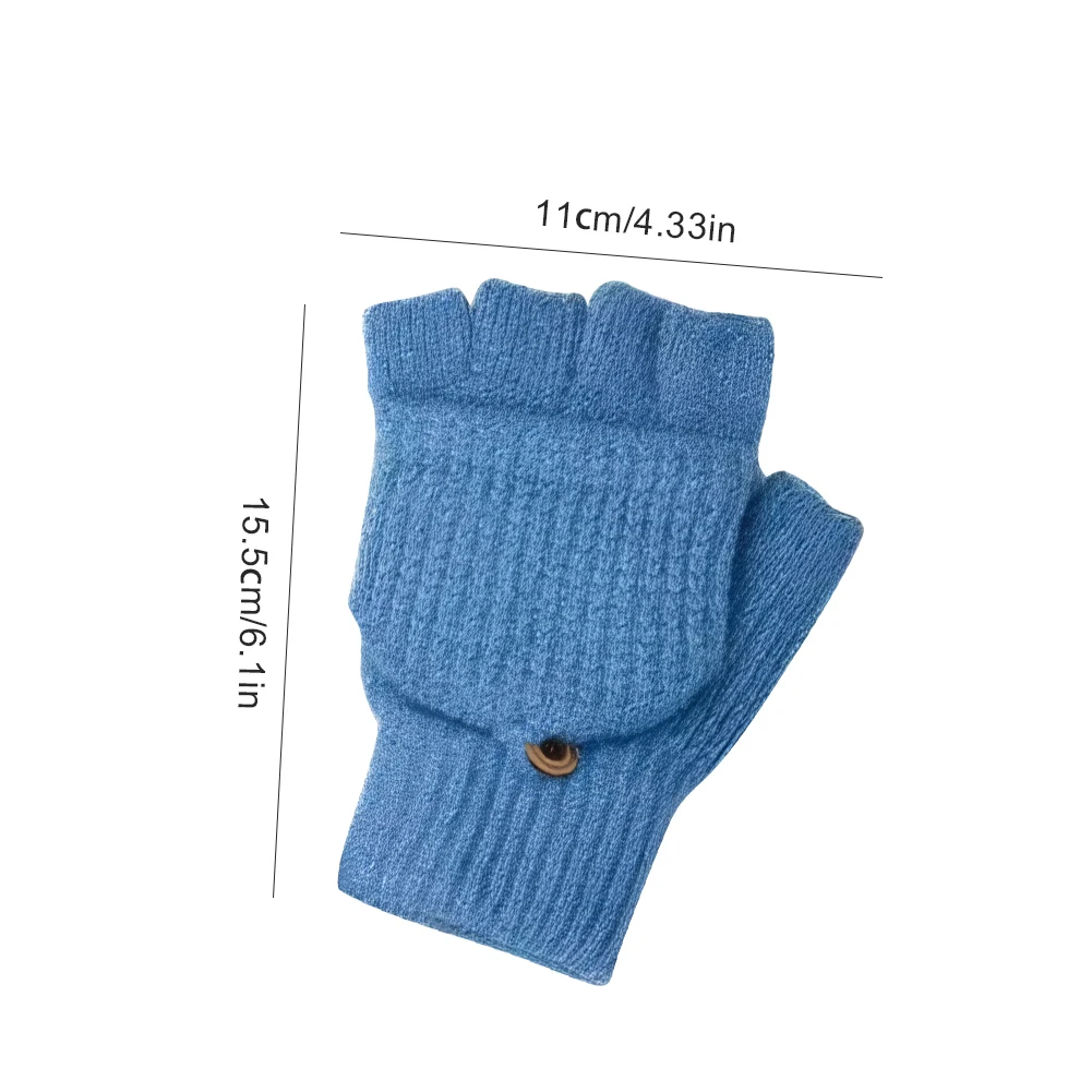 USB Heated Gloves Full&Half Finger Knitted Gloves Thicken Thermal Knitting Mitts Winter Moto Cycling Gloves for Outdoor Skiing