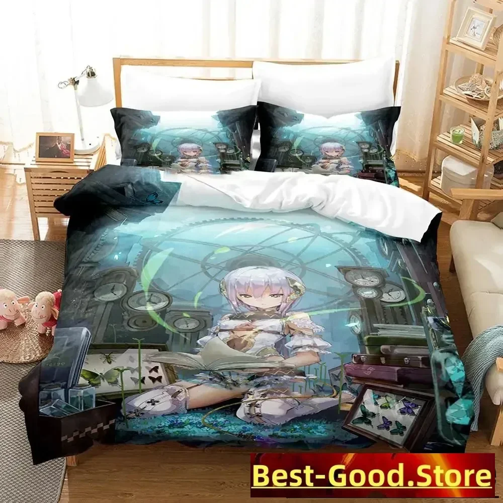 Atelier Sophie The Alchemist of the Mysterious Book Bedding Set Boys Girls Twin Queen Size Duvet Cover Pillowcase Bed Kids Adult