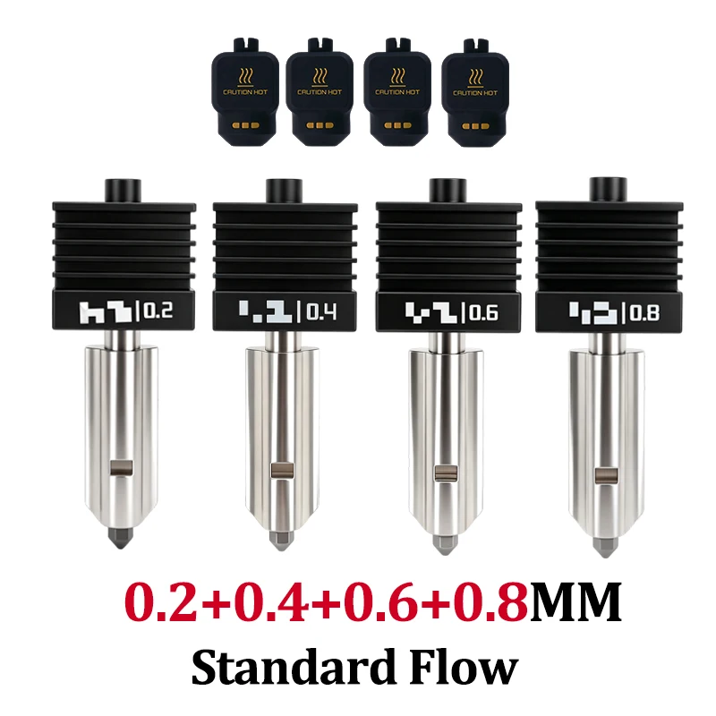 Für Bambu X2D P2S H2S Hotend – Bambu Lab Quick Swap Extruder, gehärteter Stahl Druckkopf, P2S Hotend Heizeinheit Ersatz