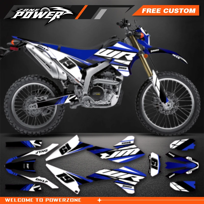 Powerzone Motorcycle Graphics Decals Sticker Kits for Yamaha WR250R WR250 2008-2020 14