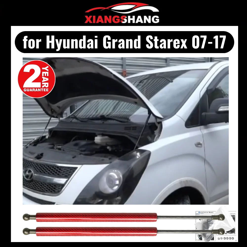 Carbon Fiber Bonnet Modify Gas Struts Lift Support Shock for Hyundai Grand Starex H1 2007-2019 Absorber Damper