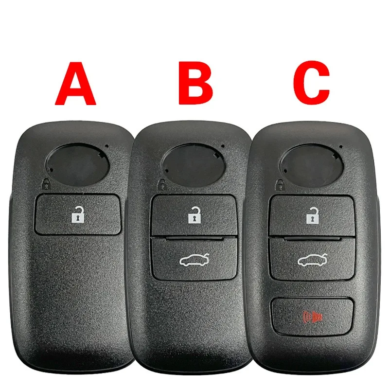 

1/2/3 Buttons Car Key Fob Case Shell Blank with uncut Blade Housing Auto for Toyota Perodua Raize Rocky Sparky Malaysia 5pcs