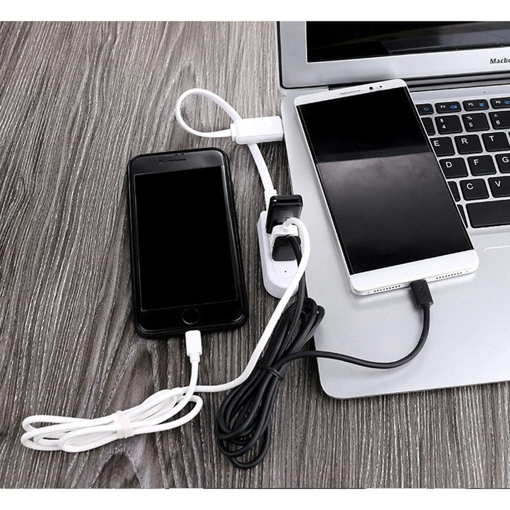 

Multi-Function Usb Hub 3A 0.25M White Compact Portable Offline Charging Extension Cable For Desktop Notebook Multi