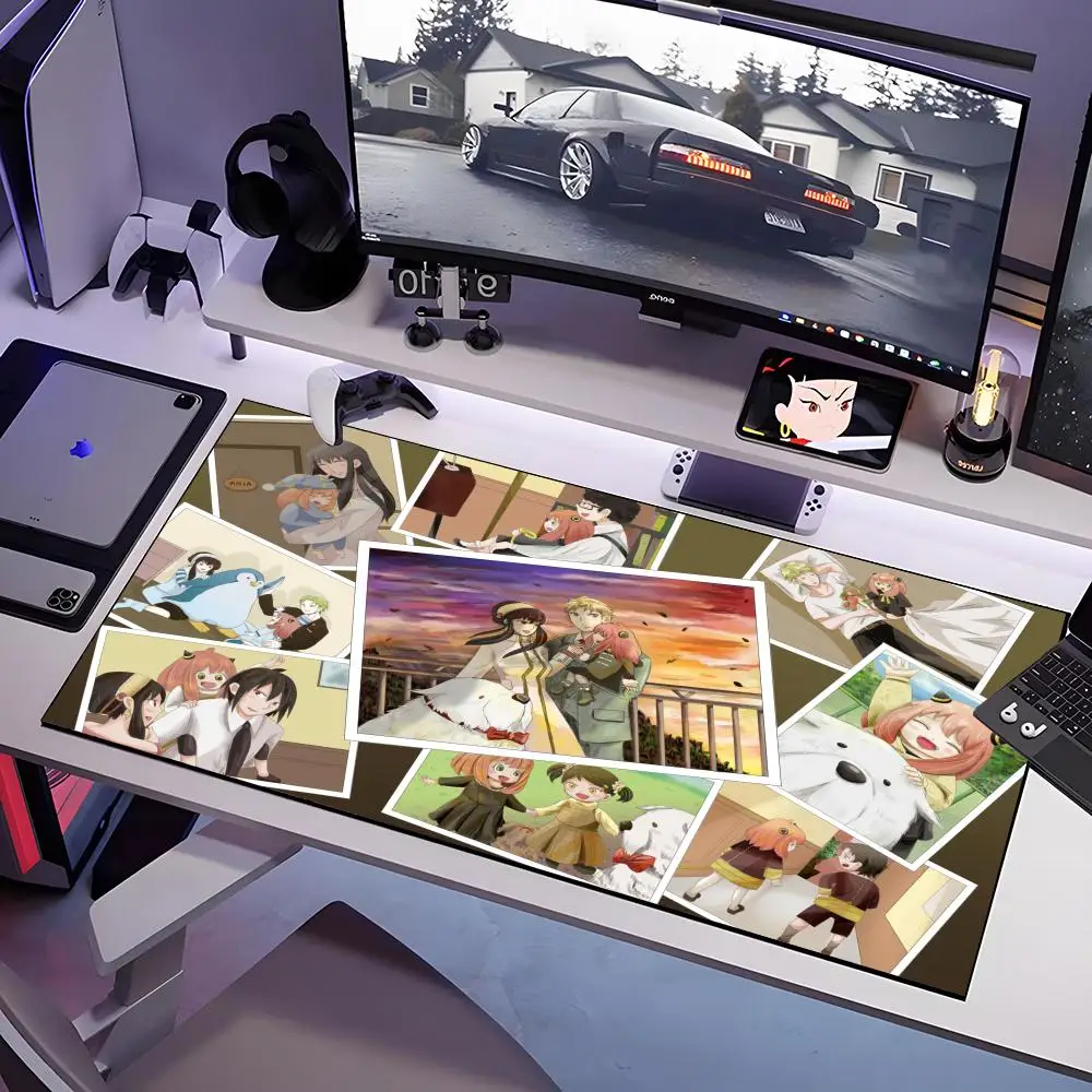 لوحة ماوس S-Spy Play H-House كبيرة مضادة للانزلاق من المطاط للألعاب لوحة مكتب متينة بحافة سميكة مناسبة للمكتب والغام