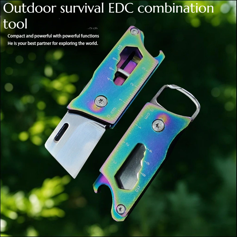 

High quality Outdoor Survival EDC Combination Tools Key Buckles Folding Pockets Knives Camping and Hiking Emergency Tools