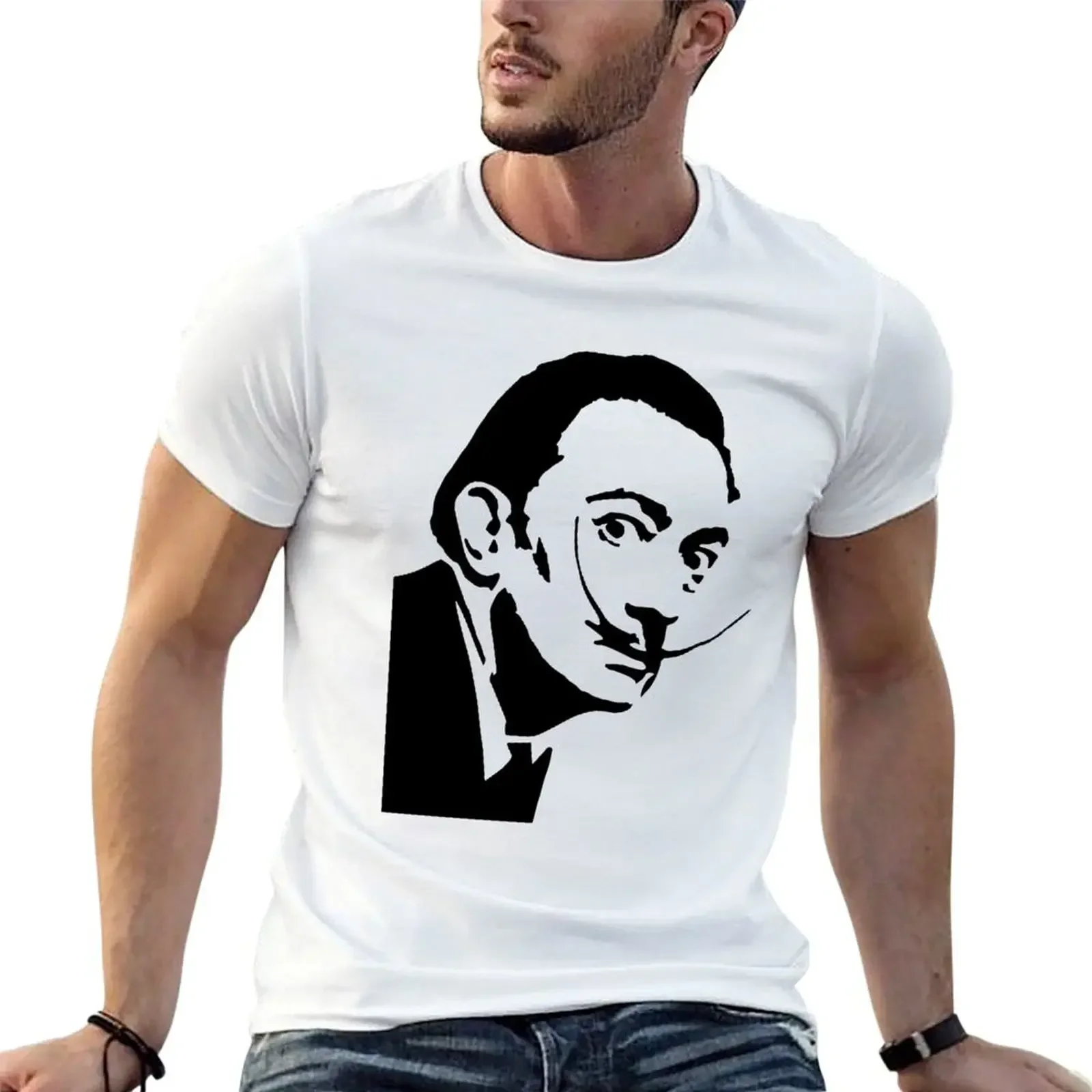 

Salvador Dali T-Shirt plus sizes man clothes shirts graphic tees sublime heavyweight t shirts for men