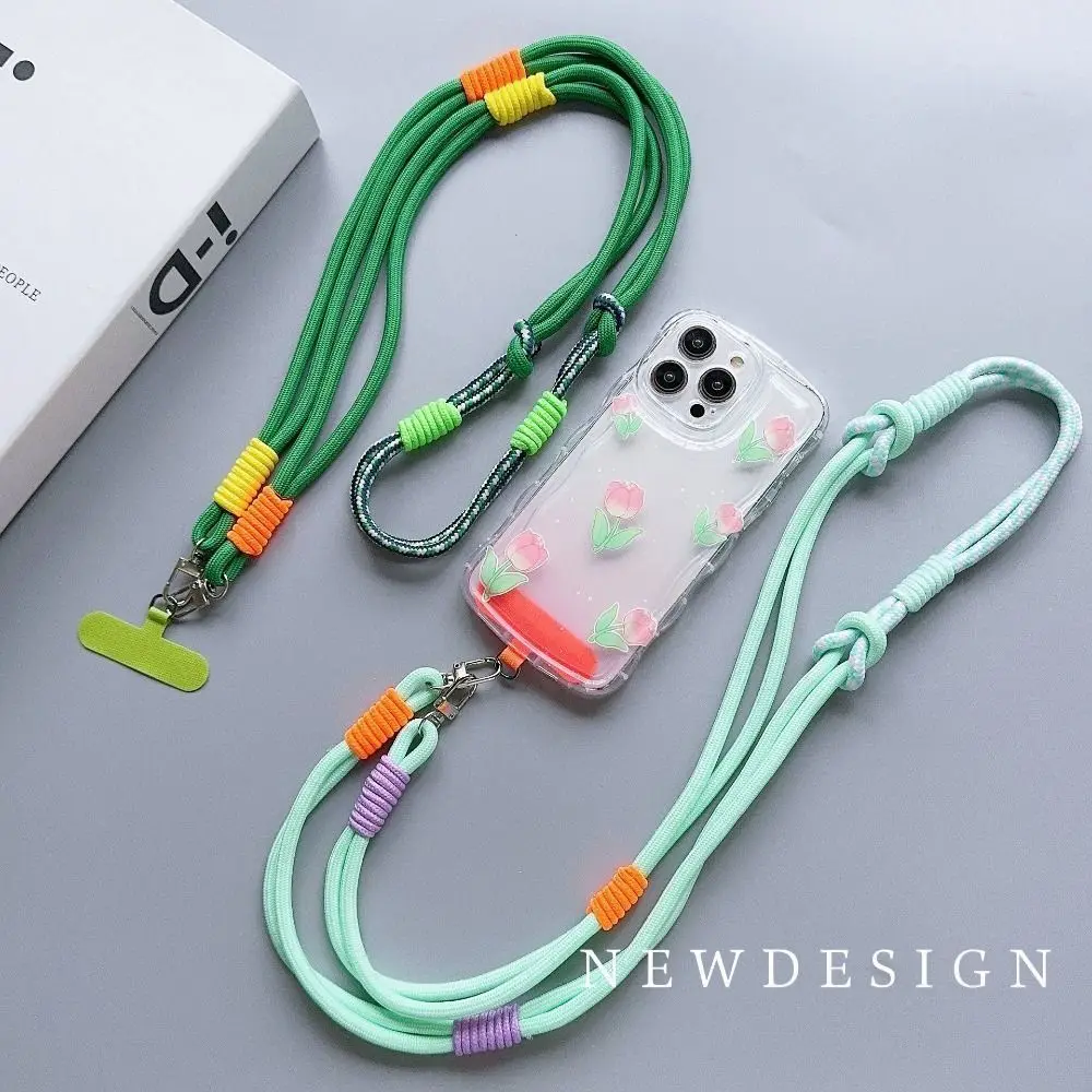 

Korea Universal Adjustable Phone Lanyard Strap Mobile Phone Hanging Rope Neck Straps Anti-lost Lanyards Cell Phone Accessories