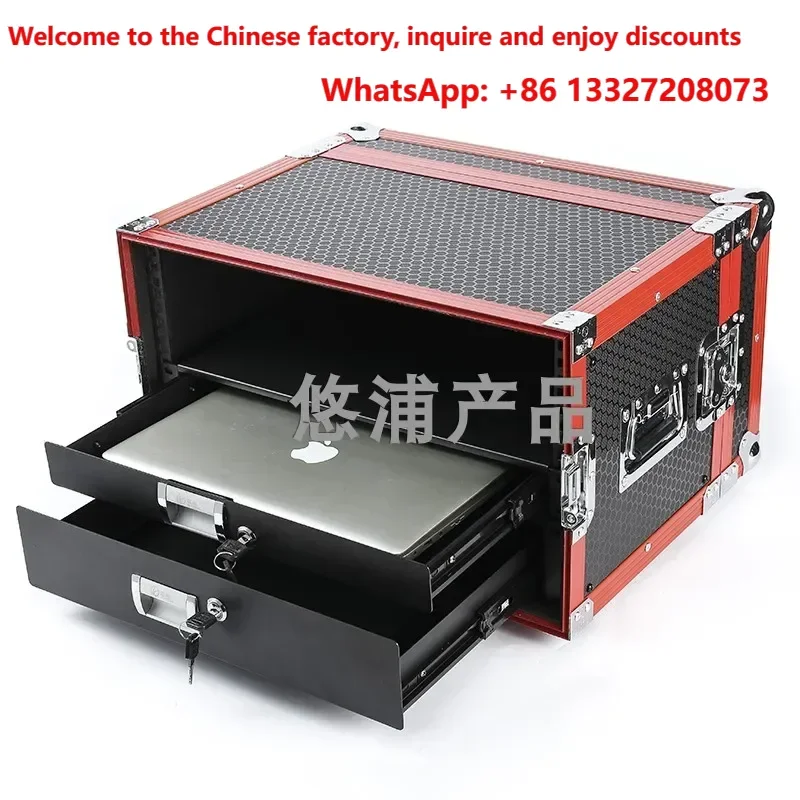 4U Video Processor Aviation Box,Additional Drawers Can Be Added for Installing LED Sending Cards,Stage LED Screen Equipment Case