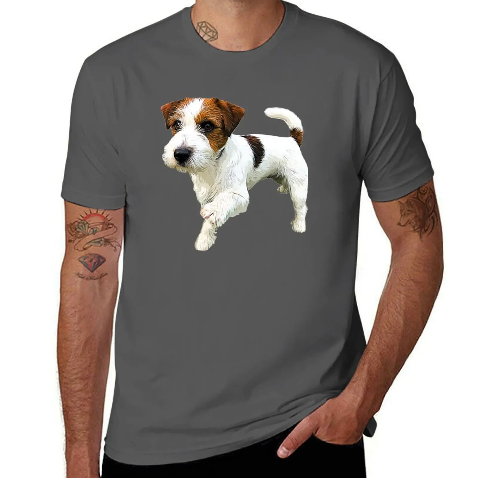 Russell Art Dog Jack Terrier Camiseta deportiva de manga corta Dry Fit