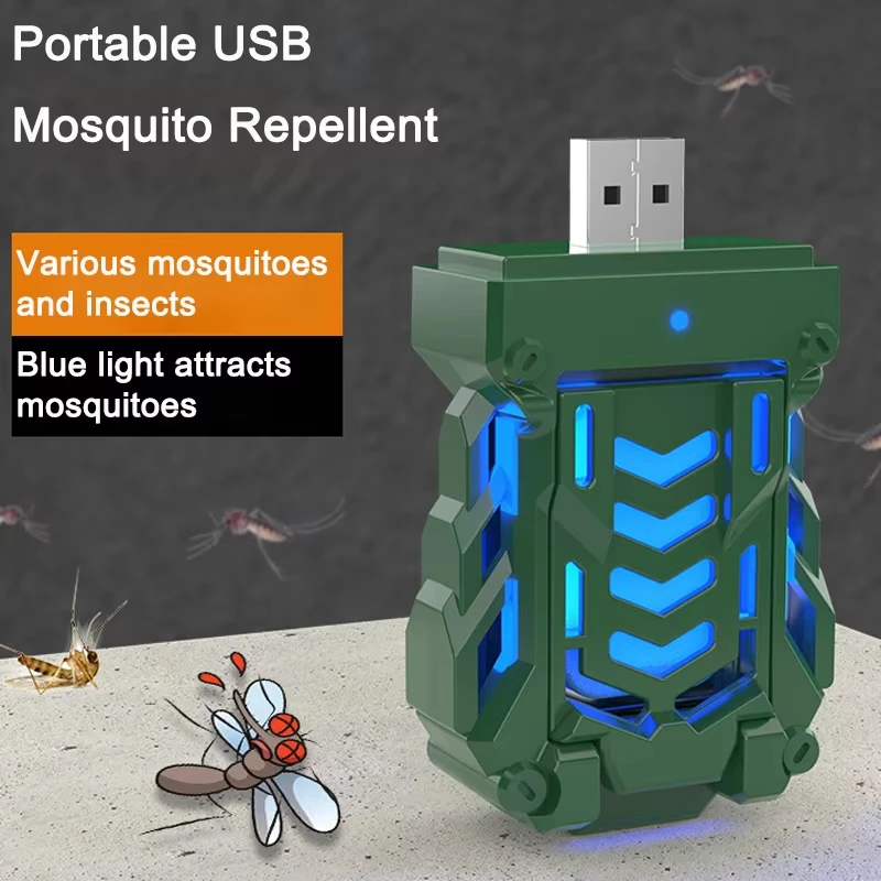 

Mini Portable USB Electric Mosquito Repellent 110℃ Constant Heating, Plug Play Electronic Mosquito Killer for Home Camping Car