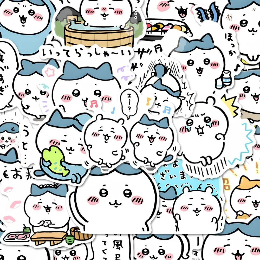 48/96pcs Cute Chiikawa Stickers Cartoon Laptop Phone Case Luggage Fridge DIY Decal Graffiti Waterproof Sticker Kid Toy gift