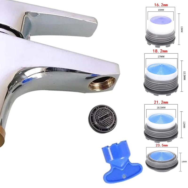 

Faucet Aerators Water Saving Faucet Tap Nozzle M24 M21 M18 M16 Thread Replaceable faucet thread adapter Bathroom Parts