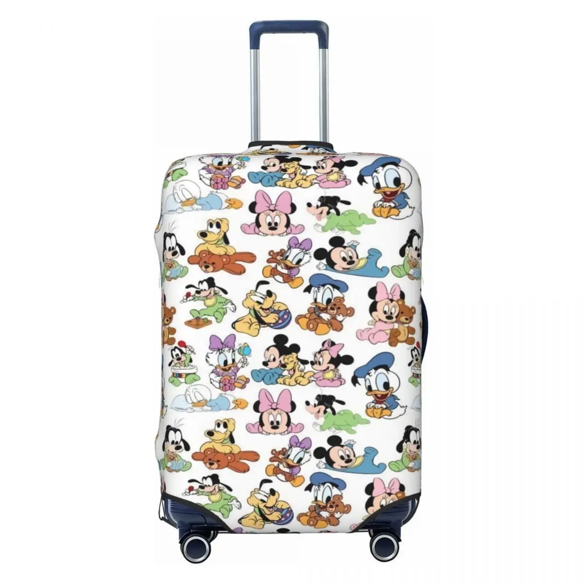 

Эластичный чехол для чемодана с аниме-персонажами Микки Маус, защитный чехол для багажа, подходит для чемоданов 18-32 дюйма