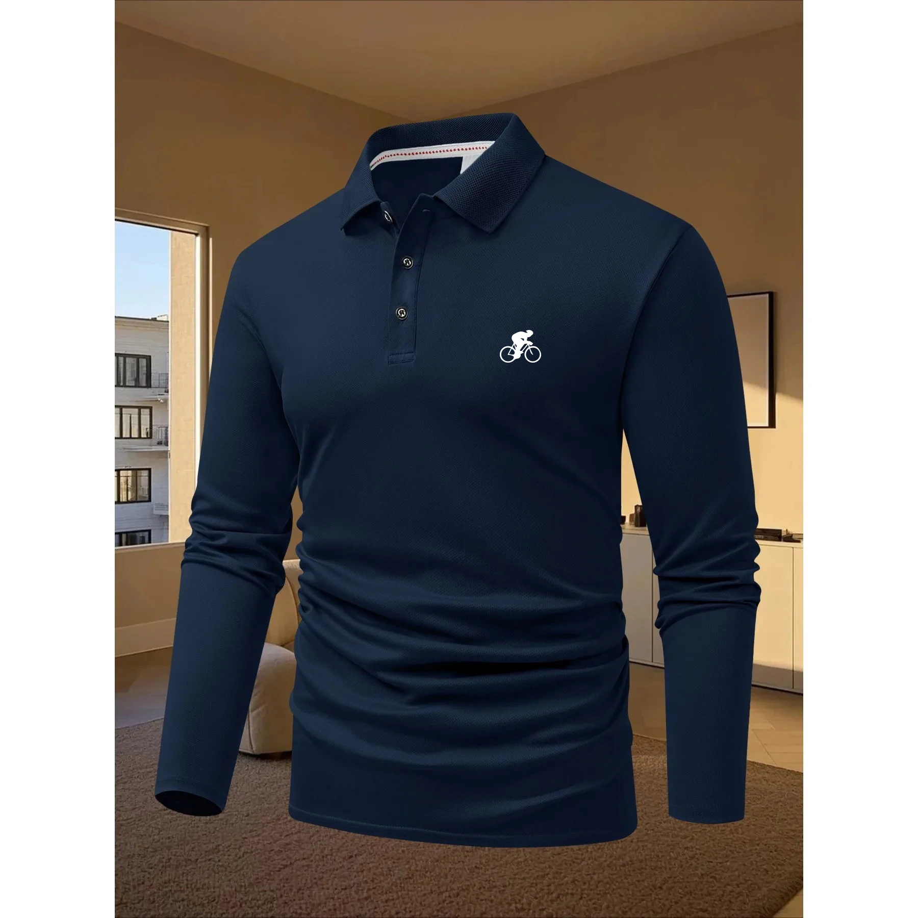 Männer Frühling und Herbst Casual Atmungsaktive Bequeme Polo-Shirt Heißer Verkauf Mode herren Business Langarm T-Shirt