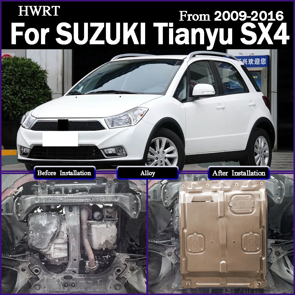 Płyta ochronna na silnik i zbiornik wody, osłona podwozia, płyta ochronna dla Suzuki Tianyu SX4 2009-2016 1.6L 1.8L
