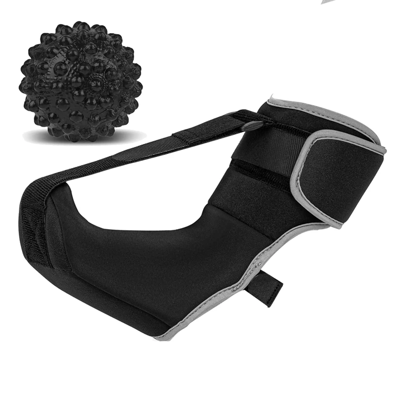 Plantar Fasciitis Night Splint Sock Unisex Plantar Fasciitis Brace With Massage Ball For Foot Pain Relief Stretch Strap