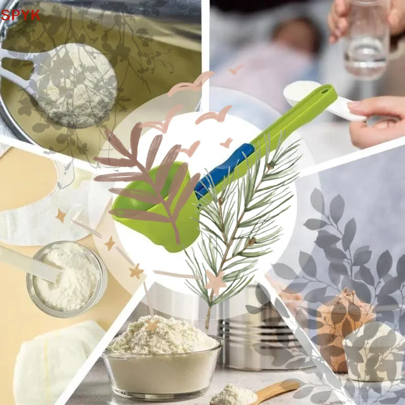 Material Mess-Free Protein Powder Scoop - Sliding Funnel For Milk & Supplements Kitchen Gadget For All Occasions Measuring Spoon