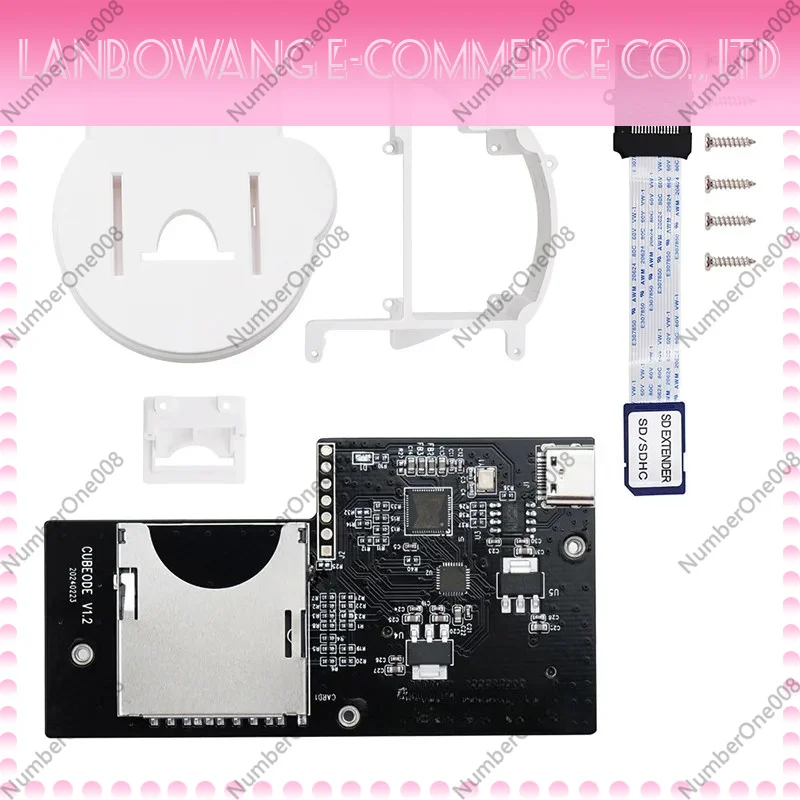 For CUBEODE V1.2 Optical Drive Emulator With Bracket Kit for NGC GameCube Game Console Original DVD Drive,No SD2SP2/SDGecko DIY