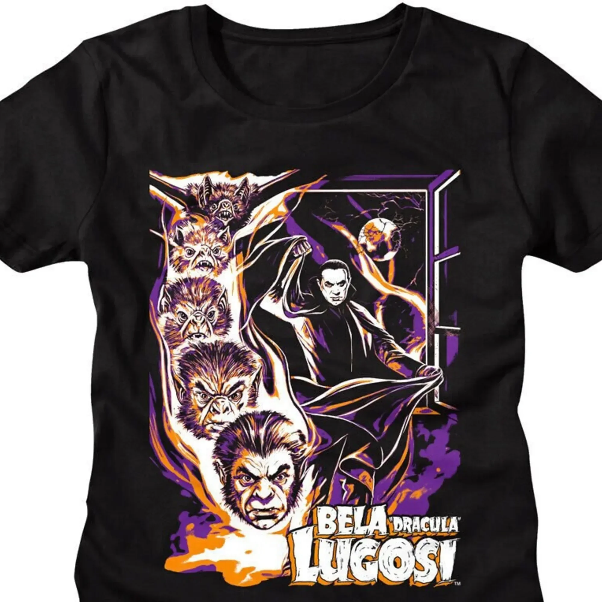 Bela Lugosi Women's Shirt Dracula Vampire Bat Transformation Tees