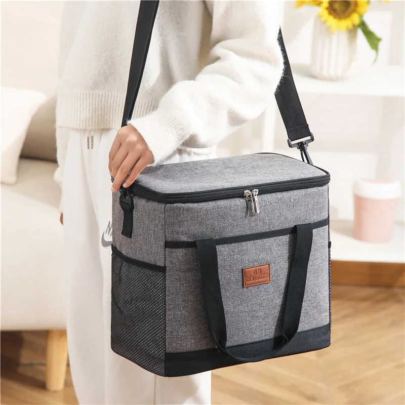 15L/25L Large Capacity Leakproof Lunch Bags Box for Women Men Portable Tote Insulated Picnic Cooler Bag with Shoulder Strap