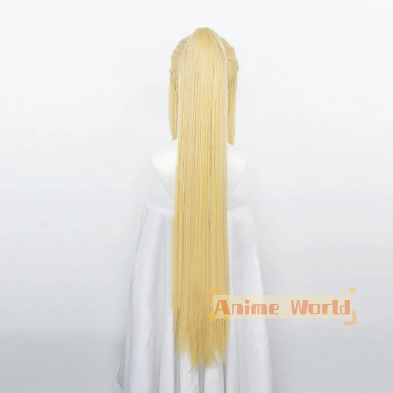 Fullmetal الخيميائي وينري روكبل شعر مستعار تأثيري هالوين الشعر الاصطناعية الحرارة