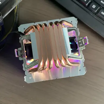 tepelných trubic Chladič CPU 4PIN PWM AM4 RGB Chladicí ventilátor pro Intel LGA 1366 1700 1200 1150 1151 1155 2011 X79 X99 AMD AM3 AM5 10 nejlepší prodej Ventilátor procesoru LGA 1150 - №3