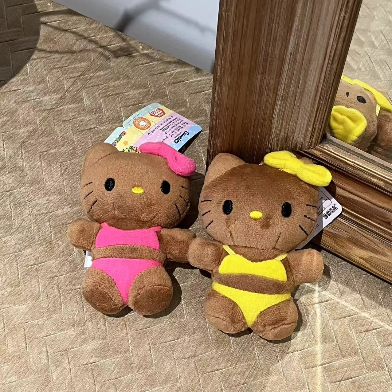 Mode Hallo Kitty Plüsch-schlüsselanhänger Anhänger Niedlichen Cartoon Puppe Spielzeug Schlüsselbund Exquisite Rucksack Dekoration Zubehör Geschenke