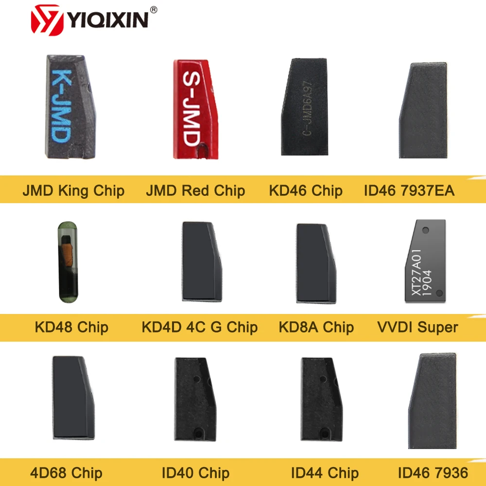 JMD King Chip Red Chip ID44 Copy VVDI Super Chip KD48 46 KD8A KD4D 4C G Transponder Remote Car Key Chip ID40/2 ID46 PCF7936 4D68