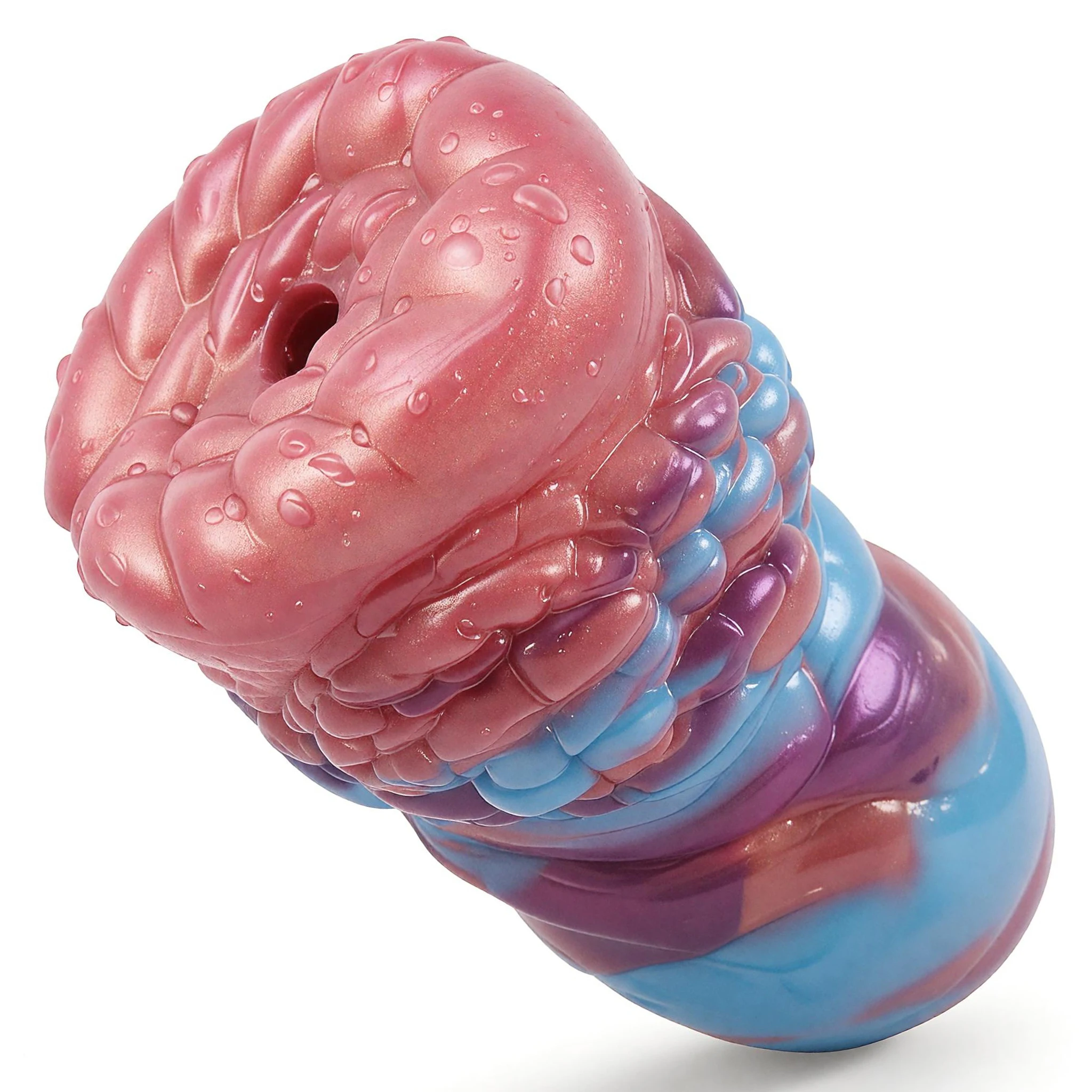SHAZ Alien Monster Creature Male Masturbator Bumpy Scales Ribbed Spiral Textured Tunnel Gradient Color Pleasure Toy for Men 18+