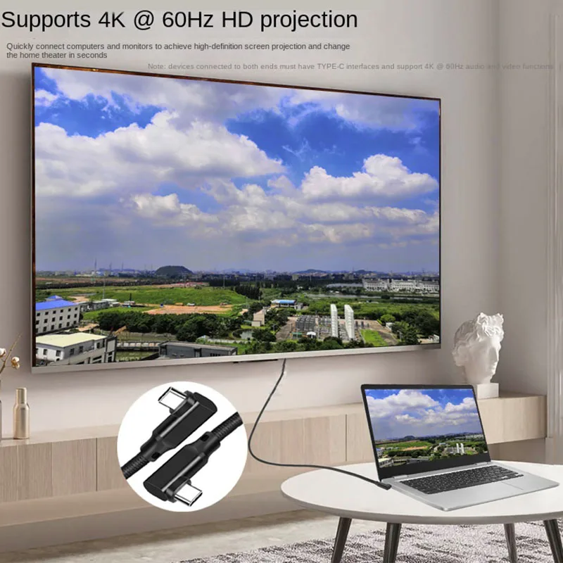 USB نوع C إلى C كابل لماك بوك اير برو ، سريع شاحن الحبل ، شاومي ، سامسونج ، PD 100 واط ، 5A USBC ، 4K HD الفيديو ، 20Gbps ، Gen2 * 2 ، نوع C إلى C #4